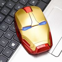 hot【cw】 Iron Man 2.4G Computer Silent Optical Mice with USB Receiver for Notebook Laptop M