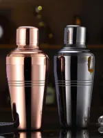 High-end Original Japanese-style stainless steel thickened cocktail shaker Baron Shaker cup shaker shaker three-stage shaker[Fast delivery]