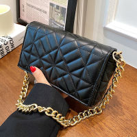 Minimalist Quilted Flap Square Bag for Women 2022 nd Designer Luxury Crossbody Bags Female Shoulder Handbags Thick Chain