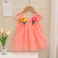 Baby Girl Dress Summer Baby Girl Floral Solid Toddler Girl Dresses For Kids New Fashion Baby Infants Ball Gown Party Clothes  by Hs2023