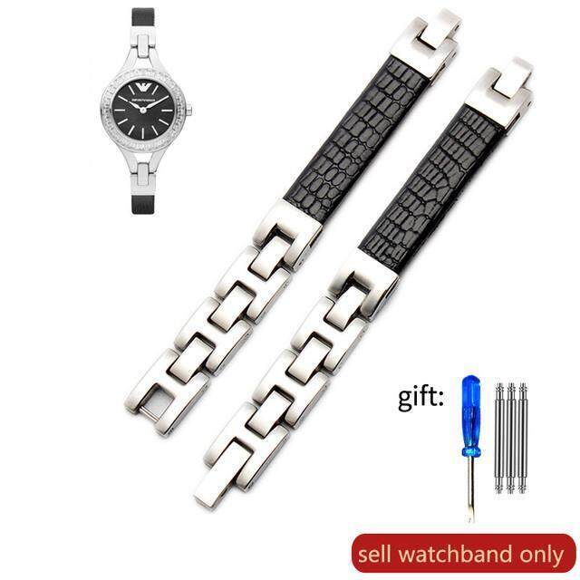 watchbands-สายนาฬิกาสแตนเลสสำหรับ-amani-ar7330-ar7426-ar7329-สร้อยข้อมือหนังนูนหญิงสายนาฬิกา