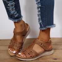 Women Wedge Sandals Summer Ladies Roman Sandals Open-toe Platform Flat Sandals for Woman Casual Outdoor Plus Size Beach Shoes