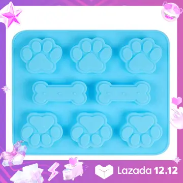 Hot Dog Footprint Silicone Mold Cake Molds Bone Cookie Cutter Fondant 3D  DIY Cat Paw Silicone Bakeware Molds Baking Accessories