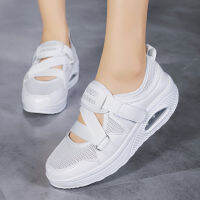 Casual Women Mesh Vulcanize Shoes Height Increase Breathable Female Air Cushion Platform Walking Sneakers Zapatillas Mujer