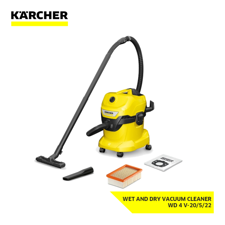 Karcher Wet And Dry Vacuum Cleaner WD 4 V20/5/22 Lazada PH