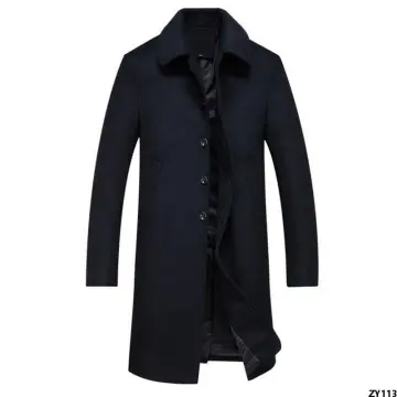 Full length wool coat on sale mens