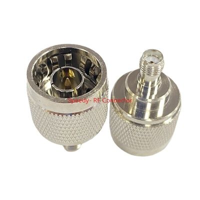 1PCS L16 N Type Quick Plug Male To SMA Female Connector N Male Quick Plug To SMA Female Coaxial RF Adapters Brass Fast Delivery Electrical Connectors