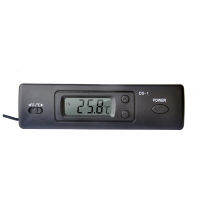 TDigitals Mini Ther-Mometer Electronic Digital Car Ther-Mometer Indoor Outdoor Multi-Function Ther-Mometer Time Temperature Display With Probe