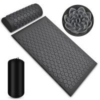 Three piece set of water drop acupuncture massage Yoga mat  pillow and Oxford bag