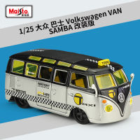 Maisto 1:25 Volkswagen Bus Volkswagen Van Samba Modified Car Simulation Alloy Car Model