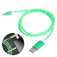 USB ไปยัง TypeC สายชาร์จไฟ LED ขึ้นสายชาร์จเร็วไหล USB สายชาร์จแบตเตอรี่ C