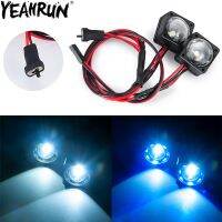 YEAHRUN ไฟหน้าสปอตไลท์ไฟ LED รถ RC สำหรับผลิตภัณฑ์ที่คว้านถม VS4-10ฟีนิกซ์ VPS09007ชิ้นส่วนอัพเกรดรถยนต์1/10ตีนตะขาบ RC