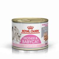 Royal canin Mother and babycat can อาหารเปียกสำหรับแม่แมวตั้งท้องและลูกแมวหย่านม ขนาด 195 กรัม