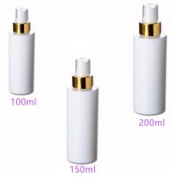 20pcs/lot 100ml 150ml 200ml White Plastic Spray Bottle For Alcohol Sprayer Cylinder Bottle  With Fine Mist Sprayer And cap Travel Size Bottles Contain