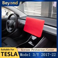 ฝาครอบคอนโซลกลางสำหรับหน้าจอ3 Y ของ Tesla ที่เคสป้องกันอุปกรณ์ป้องกันแสงแดดสำหรับปกป้องรถยนต์