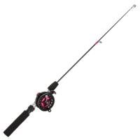 1 Piece Ice Winter Fishing Rod with Reel Combo Set Ice Fishing Mini Feeder 2 Sections