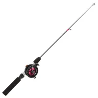 Ice Winter Fishing Rod with Reel Combo Set Ice Fishing Mini Feeder 2 Sections Telescopic Fishing Pole Wheel Kit