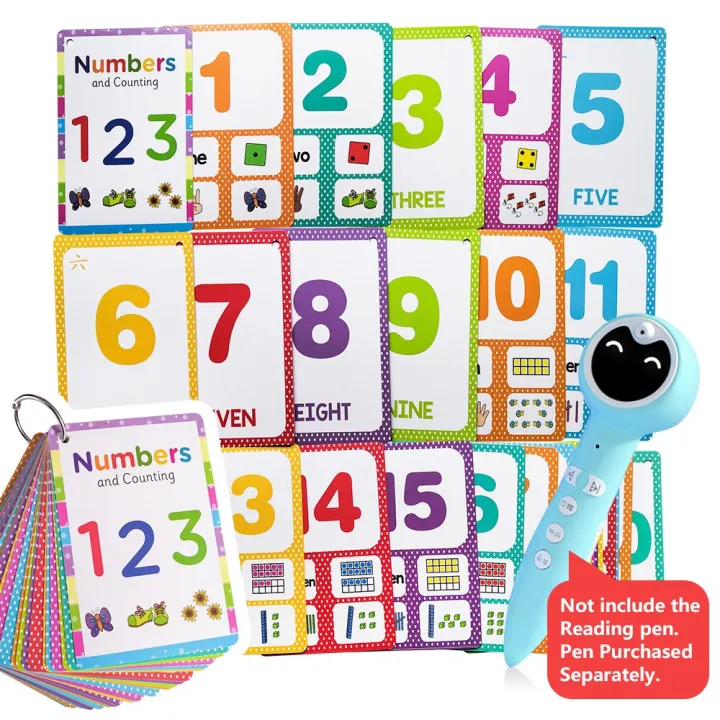 Printed On Both Sides English&amp;Numbers 1-100 Flashcards Learning ...