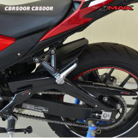 บังโคลนหลัง+บังโซ่ CBR500R CBR500 CB500F 2019-2021 JMAX ตรงรุ่น 6D/สีดำด้าน