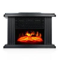 1000W Electric Fireplace Hater, With Remote Control Fireplace Electric Flame, 3-gears Fan Heater, Aluminum Radiator, Realistic Flame Heating Effect, Overheat Protection Function