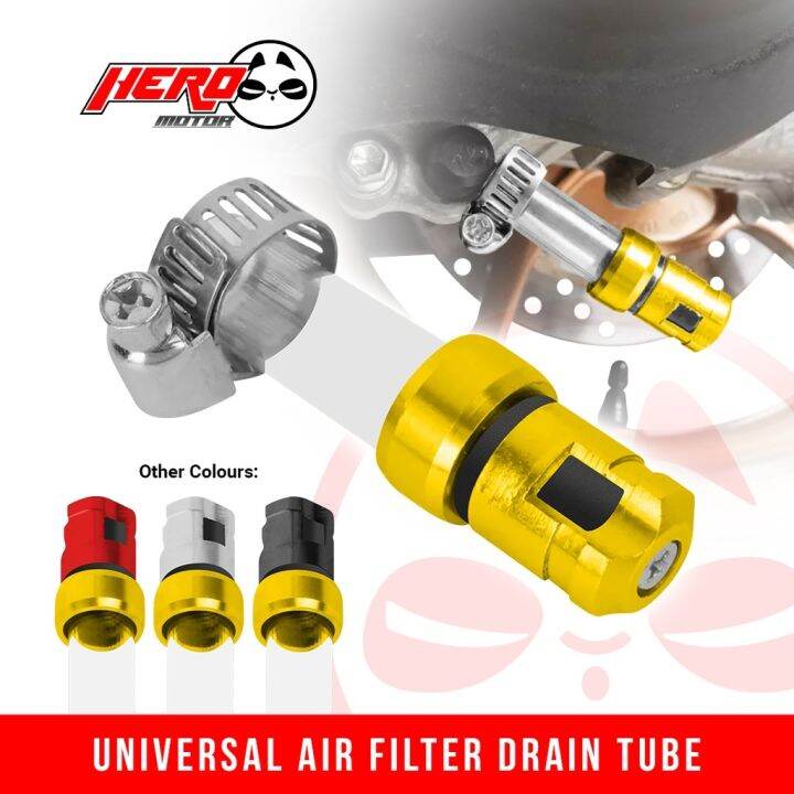 Air Filter Drain Tube Universal Motorcycle CNC Alloy Head From Thailand
