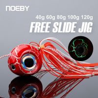 Noeby Tenya 40-120g Tai Rubber Kabura Jig Fishing Lures Slider Jigs Artificial Baits Snapper Grouper Sea Winter Fishing Lure