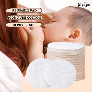 6pcs Washable Reusable Soft Cotton Breast Pads Absorbent Breastfeeding  Nursing Pad, Washable Nursing Pad, Breastfeeding Pad 