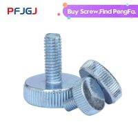 Peng Fa M3 M4 M5 M6 M8ชุบสังกะสี Knurling สกรู Gb835 Flat-End Knurling มือสกรูขนาดใหญ่-End Hobbing สกรู