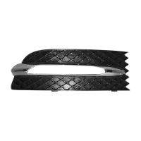 Car Front Bumper Fog Light Grille Cover with Chrome Frame for Mercedes-Benz SLK Class R172 W172 2012-2016