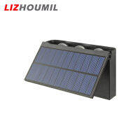 LIZHOUMIL ไฟแสงอาทิตย์สปอตไลท์กลางแจ้ง6led 5V,โคมไฟแบ็คดรอปเป่าลม Led สปอตไลท์สำหรับตกแต่งสวนลานวิลล่า