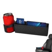 ¤ Between Seat Car Organizer Between Seat Storage Box With Removable Cup Holder Portable Front Seat Storage Box For Console Space