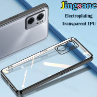 Jingsanc ปลอกใสสำหรับ Xiaomi R Edmi 10 5กรัมโทรศัพท์กรณีซิลิโคนอ่อนนุ่ม TPU ไฟฟ้าล้างเลนส์ป้องกันปกหลัง