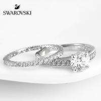 Swarovski แหวนคู่ แหวนสำหรับสตรี รับประกันหนึ่งปี