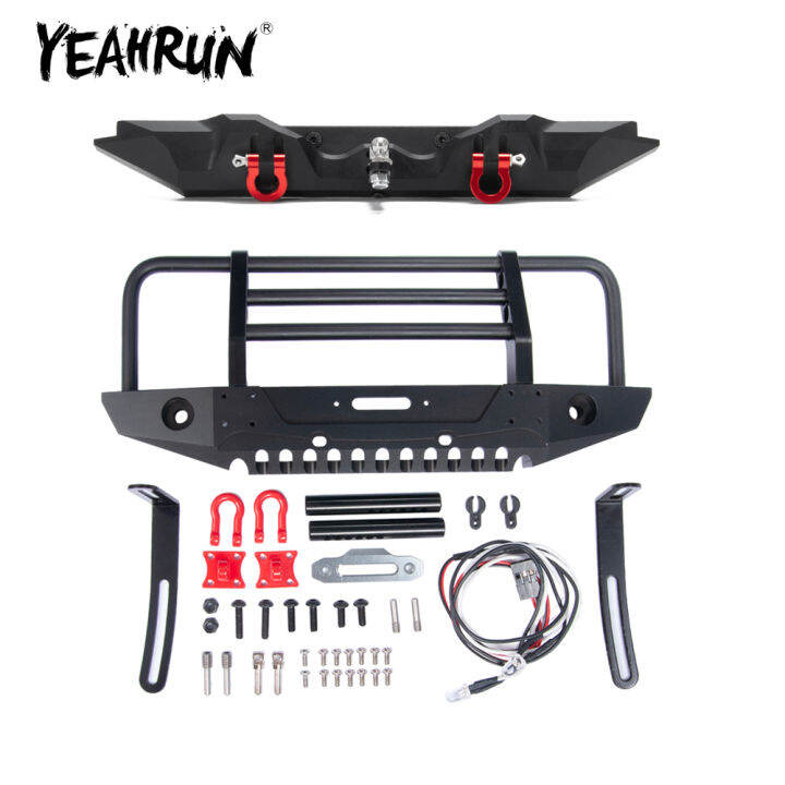 yeahrun-metal-front-amp-rear-bumper-with-rescue-trailer-hook-mount-set-led-light-for-traxxas-trx-4-trx4-110-rc-crawler-car-parts