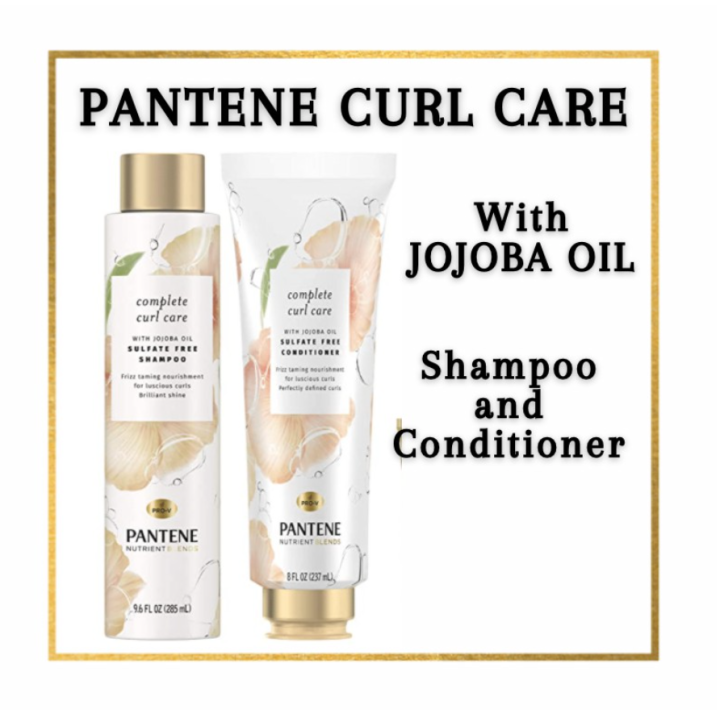 Pantene Shampoo and Conditioner with Jojoba Oil for Curly Hair