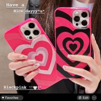 เคสโทรศัพท์กันกระแทกสุดเท่สีดำชมพูหวานใช้ได้กับ IPhone 14 13 12 11 Pro Max กรอบแบบนิ่ม