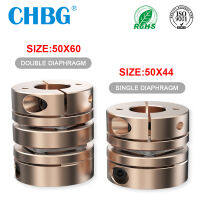 ยืดหยุ่นมอเตอร์เพลา Coupler CHBG LD D50L44L60ไดอะแฟรมอลูมิเนียมอุปกรณ์เสริมแรงบิดสูง Cardan Rc CNC สำหรับ3D พิมพ์ Coupling