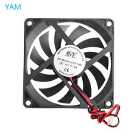 12V Cooler Fan for PC 2-Pin 80x80x10mm Computer CPU System Heatsink Brushless Cooling Fan 8010 Dropshipping