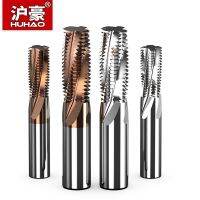 HUHAO สําหรับอลูมิเนียมเกลียว Endmill 60 °เครื่องตัดเกลียวฟันเต็มรูปแบบ TiSin Coated Router Bits นําเข้าเครื่องมือ CNC Machining Center