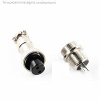 №♂✘ 1 Set GX12 Nut type Male Female Electric Wire Panel Connector 2/3Pin GX12-2P 12mm Circular Power Aviation Socket Plug