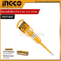 INGCO ไขควงเช็คไฟ 7.1/2 นิ้ว รุ่น HSDT1908 ( Test Lamp Screwdriver ) - ไขควงลองไฟ ไขควงทดสอบกระแสไฟ