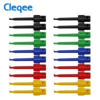 Cleqee P5001 20Pcs Multimeter Lead Wire Kit Test Hook Clip Grabbers Test Probe Smt/smd Ic สายเชื่อม5สี