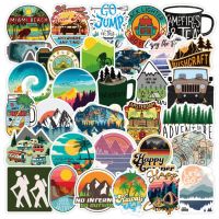 04- Outdoor adventure 50 travel stickers สติกเกอร์แคมป์ปิ้ง เอาท์ดอร์  สติ๊กเกออร์เต็นท์  camping outdoor stickers บริการเก็บเงินปลายทาง สำหรับคุณ