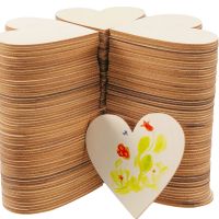 【YF】▩  3-100Pcs Wood Slices Unfinished Blank for Crafts  Birthday Wedding 10mm-100mm