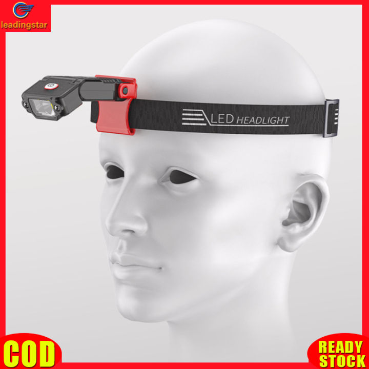 leadingstar-rc-authentic-mini-led-headlight-sensor-hat-clip-light-portable-lightweight-waterproof-super-bright-head-mounted-fishing-lampn