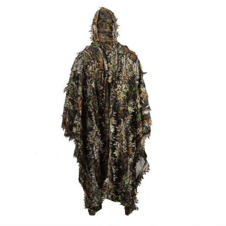 lifelike-3d-leaves-camouflage-poncho-cloak-stealth-suits-outdoor-woodland-cs-game-clothing-for-hunting-shooting-birdwatching-set