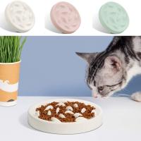 Cat Dog Slow Food Bowl Pet Healthy Anti-Choking Muppet Slow Down Eating Feeder Dish Healthy Thickened Non-Slip Large Capacity