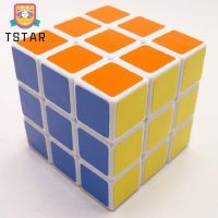 Tstar【จัดส่งเร็ว】สติกเกอร์3X3มายากลสีน้ำเงินลูกบาศก์ความเร็วสีขาว