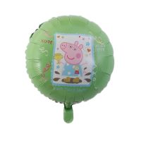 Cheapest# 1pcs 18Inch Cartoon Peppa Pig Foil Balloons Wedding Decorations Kids Helium Gifts Toys Party Decorations Kids Toys Numbering:6【Ready Stock】