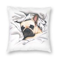 (All stock) Customized French Bulldog Pillow Home Decoration 3D Double sided Printing French Bulldog Lover Pillow Case Living Room (Contact the seller to support free customization. Double sided printing design for pillows)